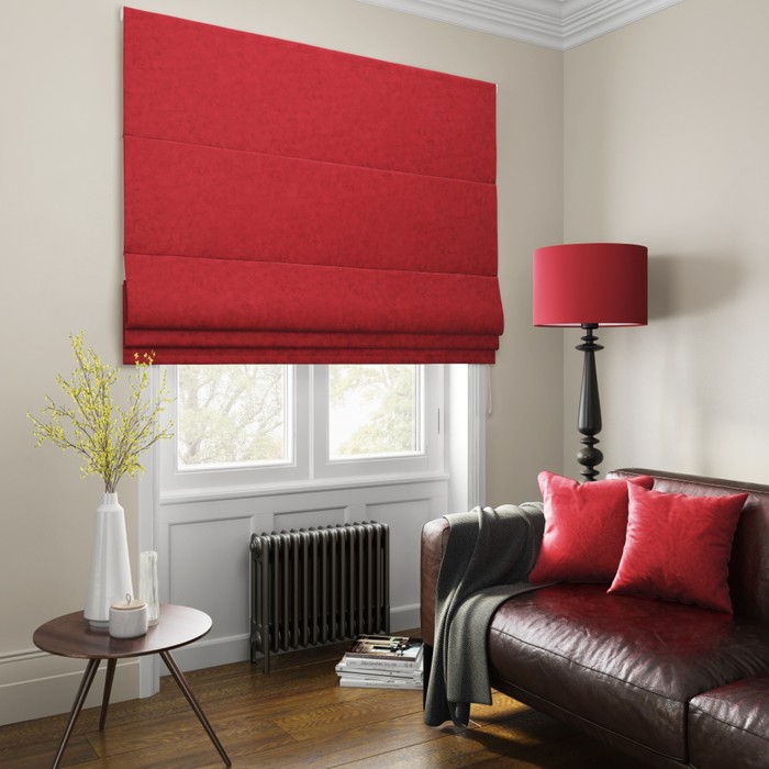 Римская штора «Тина», размер 100х175 см, цвет красный - фото 1919309737