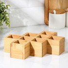 Подставка для бутылок вина Доляна, 24.5×17×6.2 см, бамбук - Фото 2