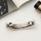 Заколка - автомат для волос «Бэлла», прямоугольник перо, 9 см, МИКС - Фото 3