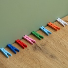 Набор прищепок для декора 50 шт., зелёные — 2,5 см - Фото 3