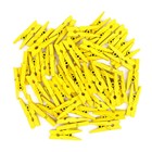 Набор прищепок для декора 50 шт., жёлтые — 2,5 см - Фото 1