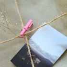 Набор прищепок для декора 50 шт., розовые — 2.5 см - Фото 3