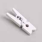 Набор прищепок для декора 50 шт., белые — 2.5 см - Фото 3