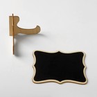 Меловой ценник «На подставке» 10×5×7, вытянутые углы, (фасовка 10 шт.), цвет чёрный - Фото 3