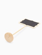 Ценник меловой на ножке «Вытянутые углы», 8.4×6×18 см, чёрный, бежевый - Фото 4