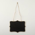 Меловой ценник "Подвесной" 16*12, двухсторонний, (фас 10шт), цвет чёрный - фото 25600253