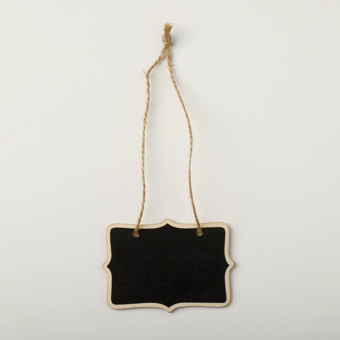 Меловой ценник «Подвесной» 7,5×6, двухсторонний, (фасовка 10 шт.), цвет чёрный - фото 1907453631