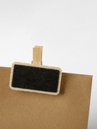 Ценник меловой на прищепке «Прямоугольник», 4×3.5 см, чёрный, бежевый - Фото 2