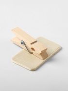 Ценник меловой на прищепке «Прямоугольник», 4×3.5 см, чёрный, бежевый - Фото 3