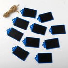 Меловой ценник «Подвесной» 7,4×4, бирка, (фасовка 10 шт.), цвет чёрно-синий - Фото 2