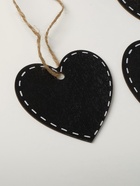 Меловой ценник «Подвесной» 8×5.8, сердечко с пунктиром, чёрно-белый - Фото 2