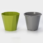 Кашпо для цветов со вставкой «Палермо», 1.8 л, цвет оливковый - Фото 3