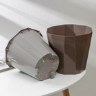 Кашпо для цветов со вставкой «Палермо», 3,6 л, коричневое - Фото 4