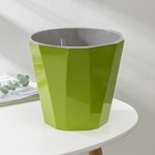 Кашпо для цветов со вставкой «Палермо», 3,6 л, цвет оливковый - Фото 2