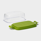 Маслёнка Martika «Летиция», пластик, 16.3×10.1×6.5 см, оливковая - Фото 3