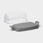 Маслёнка Martika «Летиция», пластик, 16.5×10 см, серая - Фото 3