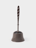 Ёршик для унитаза «Капри», 14×12.5×37 см, с подставкой, коричневый - Фото 1