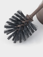 Ёршик для унитаза «Капри», 14×12.5×37 см, с подставкой, коричневый - Фото 5