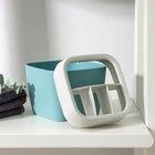 Подставка для зубных щёток Martika «Эллиса», 10.4×10.4×9.9 см, пластик, бирюзовая - Фото 4