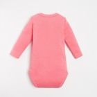 Боди с длинным рукавом Крошка Я «Зайчик», рост 86-92 см, цвет розовый - фото 27336116