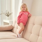 Боди с длинным рукавом Крошка Я «Зайчик», рост 86-92 см, цвет розовый - фото 27336108