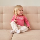 Ползунки-штанишки Крошка Я "Зайчик", рост 62-68 см, бежевый - фото 809099797