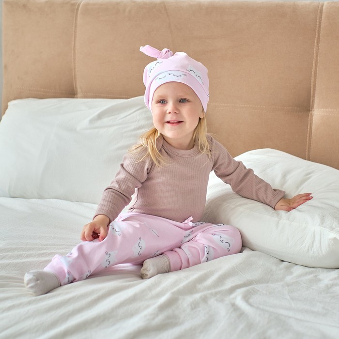 Комплект: боди, шапочка и брюки Крошка Я «Киса», рост 80-86 см - Фото 1