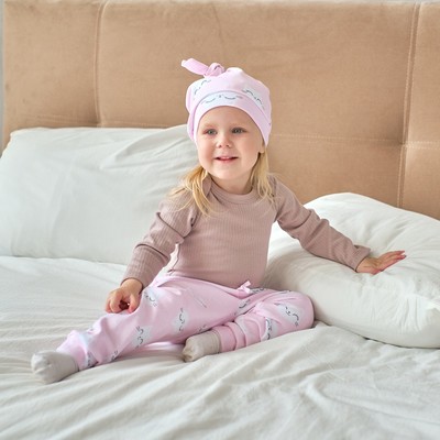 Комплект: боди, шапочка и брюки Крошка Я «Киса», рост 86-92 см