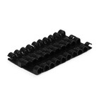 Держатель самоклеящийся для проводов и гирлянд ТУНДРА, 20 шт., черный - Фото 4