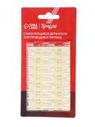 Держатель самоклеящийся для проводов и гирлянд ТУНДРА krep, 15×40 мм, прозрачный - Фото 10