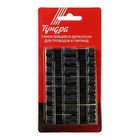 Держатель самоклеящийся для проводов и гирлянд ТУНДРА krep, 15×40 мм, черный, 16 шт. - Фото 9