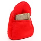 Рюкзак плюшевый, на молнии, с карманом, 19х22 см, Микки Маус - фото 10277586