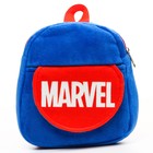 Рюкзак плюшевый на молнии, с карманом, 19 х 22 см "Супер-герои", Мстители - фото 6613635