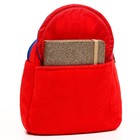 Рюкзак плюшевый на молнии, с карманом, 19 х 22 см "Оптимус Прайм", Трансформеры - фото 6613670