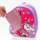 Рюкзак детский, на молнии, 23 см х 10 см х 27 см "Magic",  Минни и единорог - Фото 10