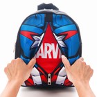 Рюкзак детский на молнии, 23 см х 10 см х 27 см "Капитан Америка", Мстители - Фото 4