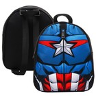 Рюкзак детский на молнии, 23 см х 10 см х 27 см "Капитан Америка", Мстители - Фото 2