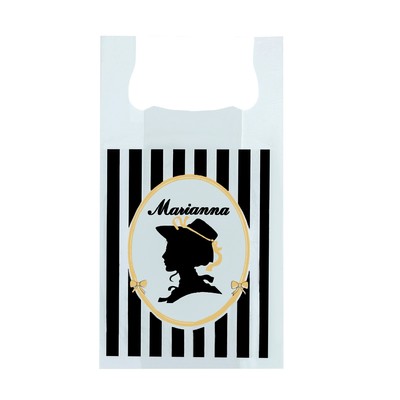 Пакет майка, полиэтиленовый «Марианна», белый, 29×55 см, 10 мкм