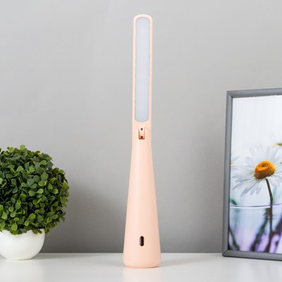 Лампа настольная «Страйк» LED 3 режима 1.5 Вт USB розовый 6.8×6.8×28.5 см RISALUX