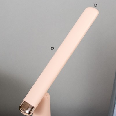 Лампа настольная «Страйк» LED 3 режима 1.5 Вт USB розовый 6.8×6.8×28.5 см RISALUX