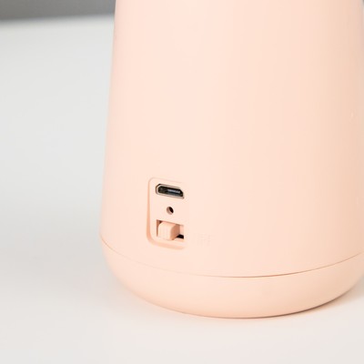 Лампа настольная «Страйк» LED 3 режима 1.5 Вт USB розовый 6.8×6.8×28.5 см RISALUX