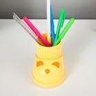 Лампа настольная «Ботинок кот» LED 3 режима 3 Вт USB органайзер желтый 8×11×31 см RISALUX - Фото 7