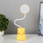 Лампа настольная "Ботинок кот" LED 3 режима 3Вт USB органайзер желтый 8х11х31 см RISALUX - Фото 8