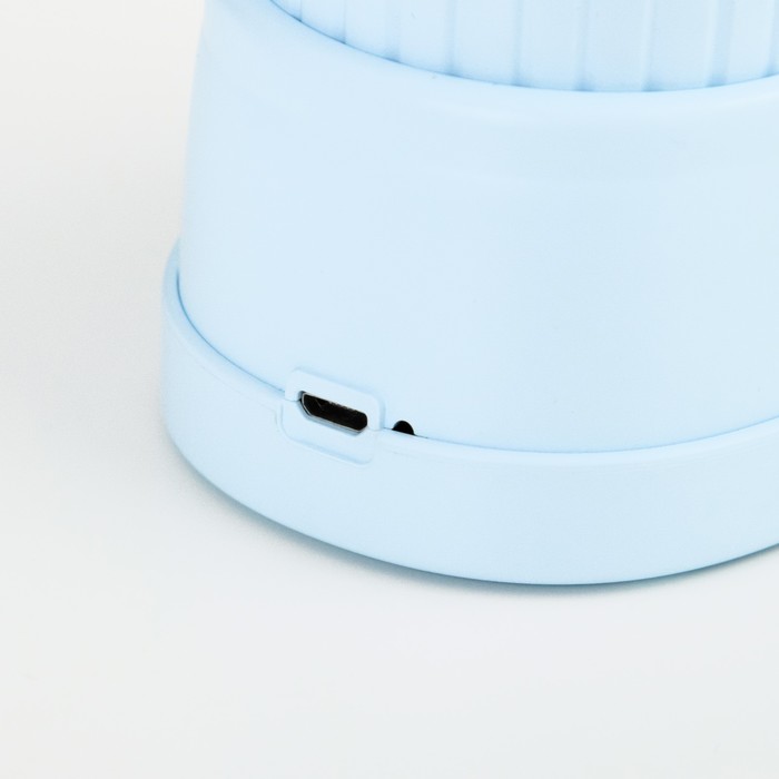 Лампа настольная "Ботинок лось" LED 3 режима 3Вт USB органайзер синий 8х11х31 см RISALUX - фото 1907453919