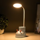 Лампа настольная «Ботинок лось» LED 3 режима 3 Вт USB органайзер синий 8×11×31 см RISALUX 7446935 - фото 9769444