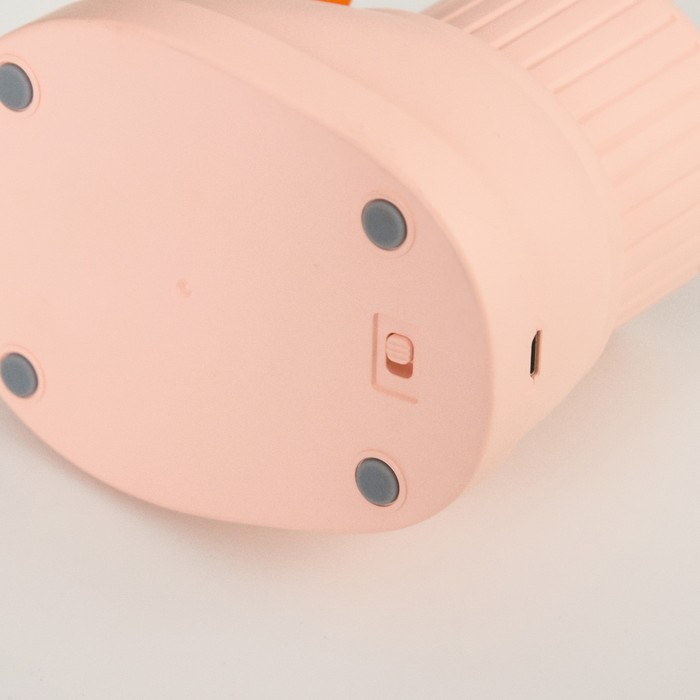 Лампа настольная "Ботинок заяц" LED 3 режима 3Вт USB органайзер  розовый 8х11х31 см RISALUX - фото 1907453935