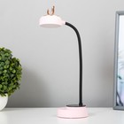 Лампа настольная "Ушки" LED 3 режима 2Вт USB розовый 6х12х37 см - фото 3780666