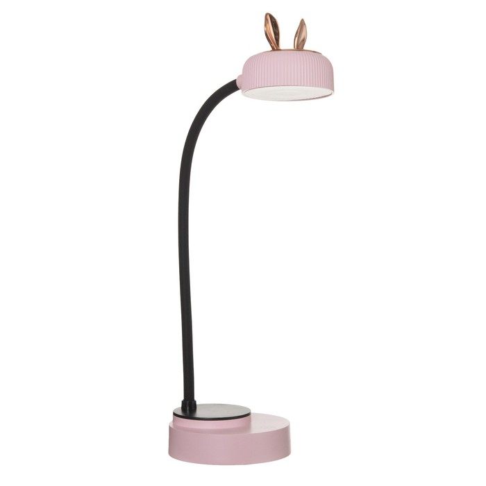 Лампа настольная "Ушки" LED 3 режима 2Вт USB розовый 6х12х37 см RISALUX - фото 1907453949