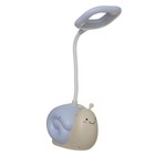 Лампа настольная "Улитка" LED 1 режим 4,2Вт USB синий 8,5х13х29 см RISALUX - Фото 12