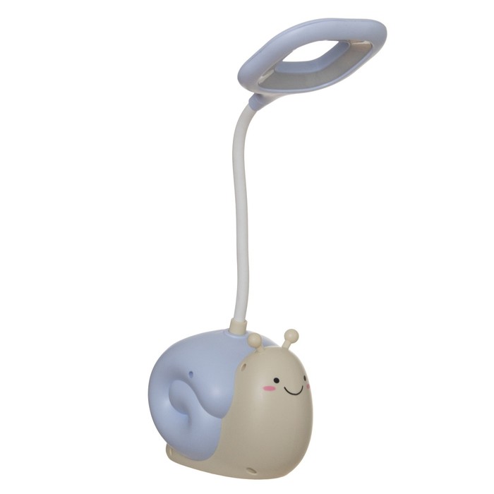 Лампа настольная "Улитка" LED 1 режим 4,2Вт USB синий 8,5х13х29 см RISALUX - фото 1907453961